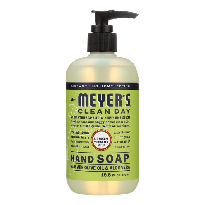 Mrs. Meyer's Clean Day Refreshing Lemon Verbena Liquid Hand Soap (Pack of 6 - 12.5 Oz each)