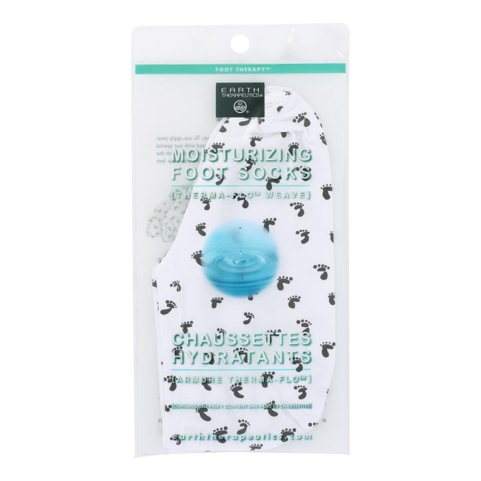 Earth Therapeutics Rejuvenating Moisturizing Gel Foot Socks Relieves, Repairs & Softens Dry Feet ( 1 Pair)