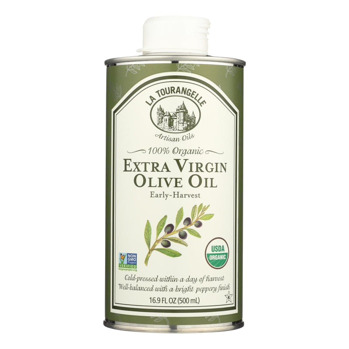 La Tourangelle Organic Extra Virgin Olive Oil (Pack of 6) - 16.9 Fl Oz.