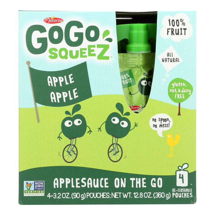 Gogo Squeez Organic Applesauce, 3.2 Oz. (Pack of 12)