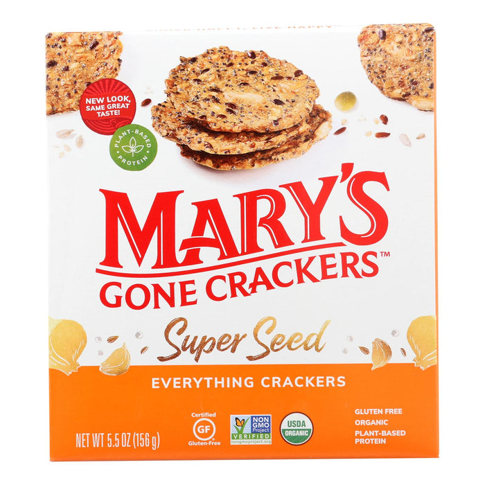 Mary's Gone Crackers Super Seed Everything Crackers (6-Pack, 5.5-Ounce Bags)