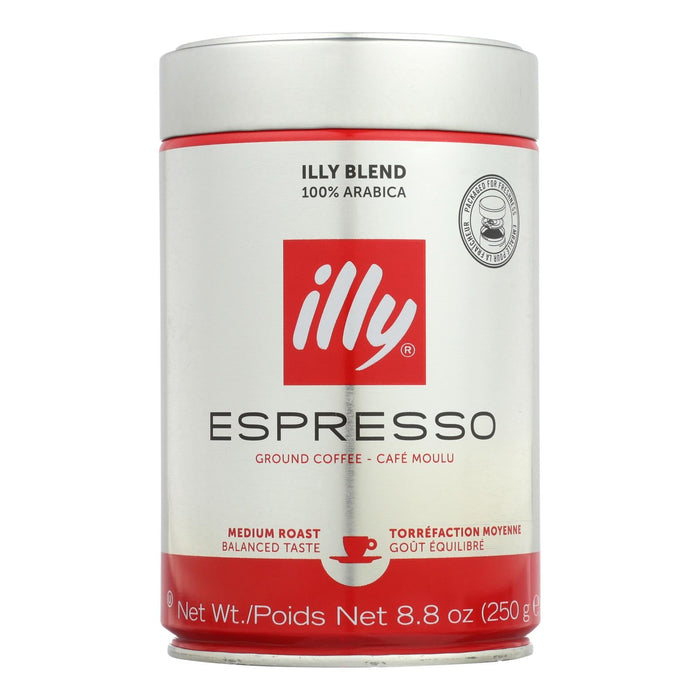 Illy Caffè Ground Espresso Medium Roast (Pack of 6 - 8.8 Oz Each)