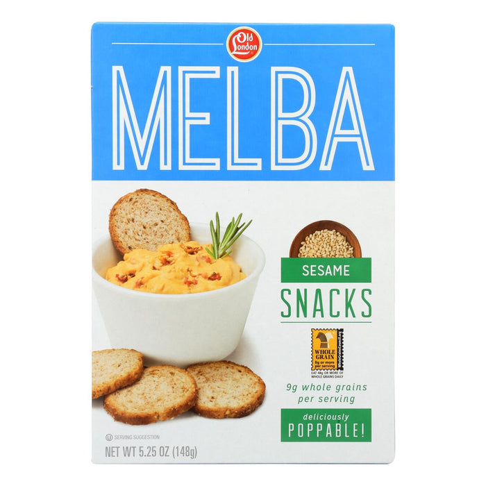 Old London Melba Snacks Sesame (Pack of 12) 5.25 Oz.