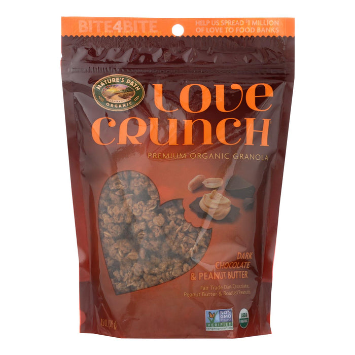 Nature's Path Organic Love Crunch Granola: Indulge in Dark Chocolate & Peanut Butter Bliss (Pack of 6 - 11.5 Oz.)