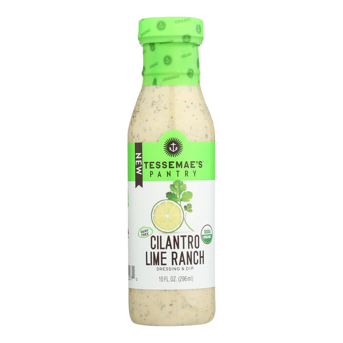 Tessemae's Delightful Cilantro Lime Ranch Dressing (Pack of 6 - 10 fl oz)
