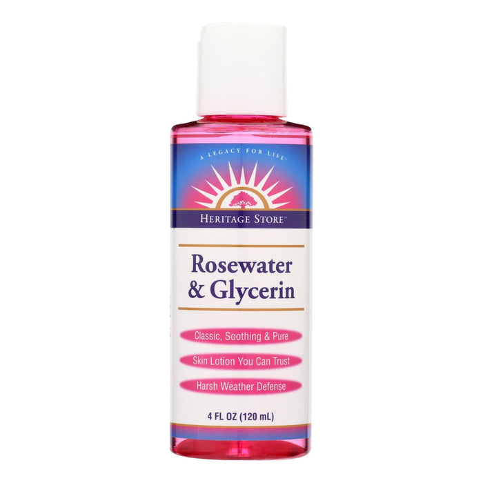 Heritage Products Glycerin & Rosewater - 4 Fl Oz.