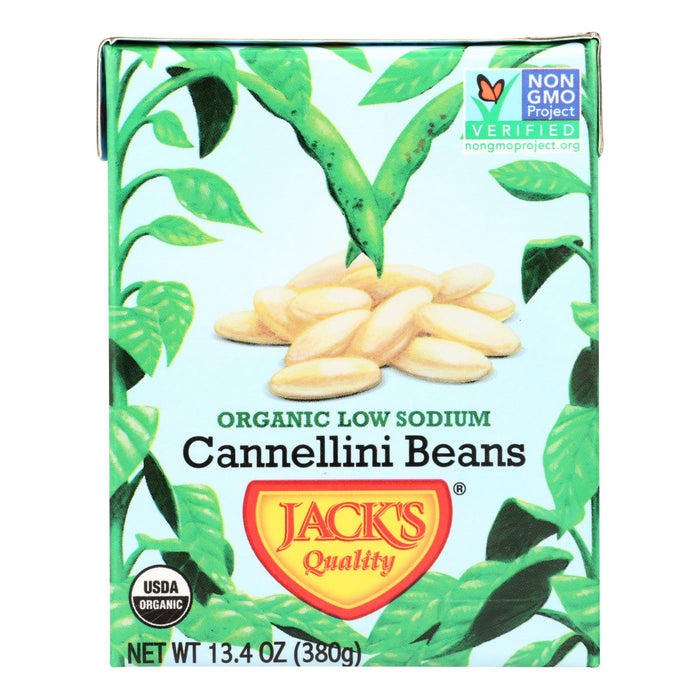 Jack's Premium Organic Cannellini Beans: Low Sodium, Non-GMO (8 Pack)