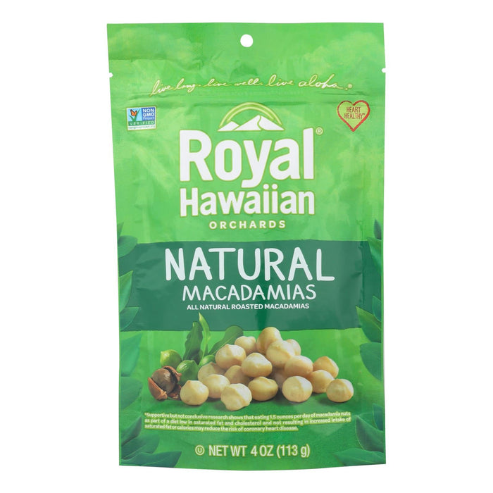 Royal Hawaiian Orchards Macadamias, Natural (Pack of 6 - 4 Oz.)