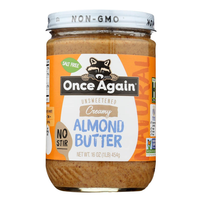 Once Again Almond Butter Classic No Stir Natural (Pack of 6 - 16 Oz.)