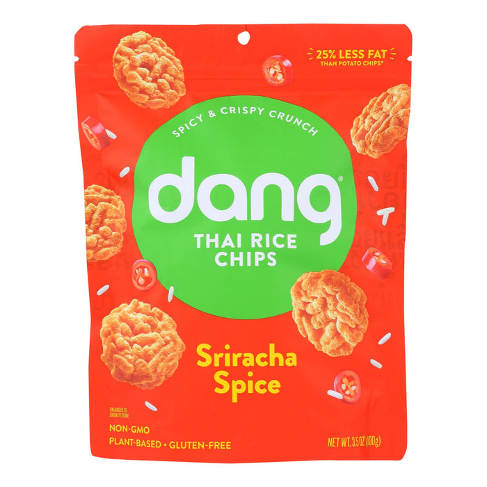 Dang Sriracha Sticky Rice Chips (Pack of 12 - 3.5 Oz.)