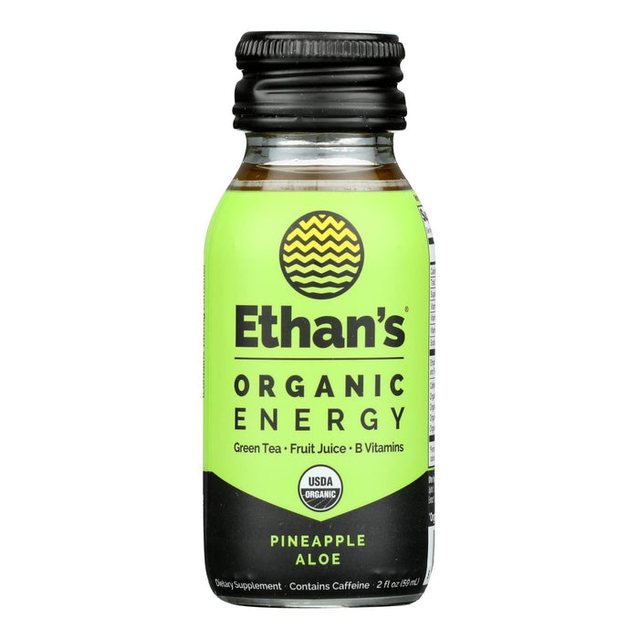 Ethan's Energy Shot: Pineapple Aloe, 2 Oz (Pack of 6)