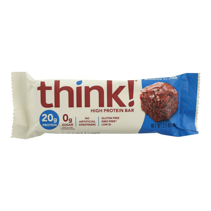 Think Products Thinn Bar - Brownie Crunch, 2.1 Oz. (Pack of 10)