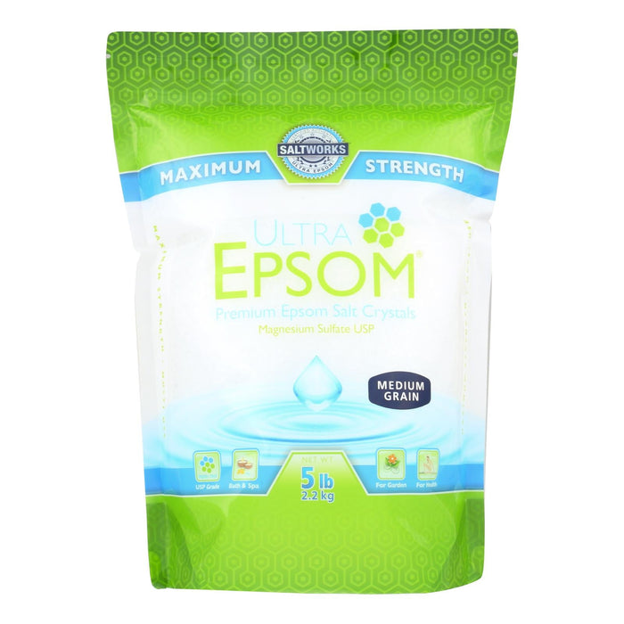 Ultra Epsom Salt (Pack of 5 Lbs - Medium Grain)