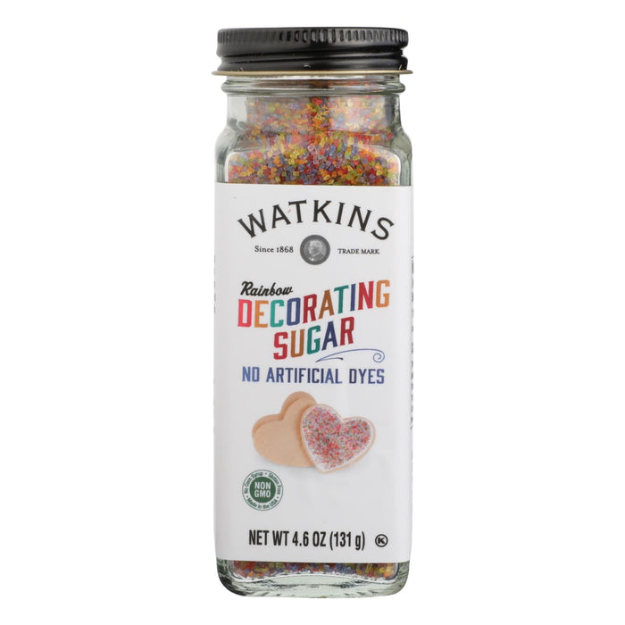 Watkins Decorating Sugar, Rainbow Sprinkles (4.6 Oz. Pack of 3)