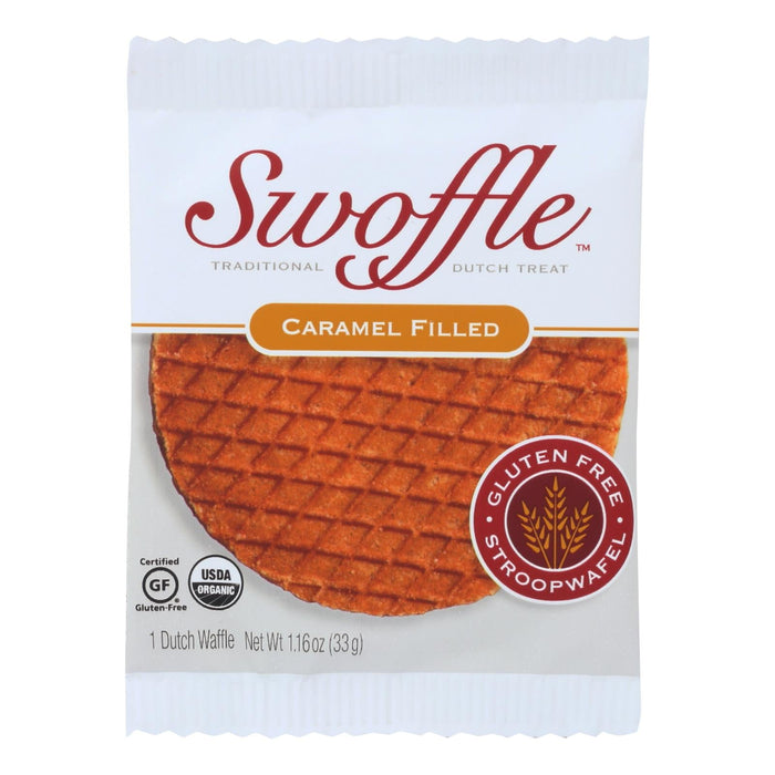 Swoffle Original Caramel Dutch Waffles (Pack of 16) - 1.16 oz. Each