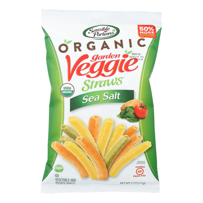 Sensible Portions Veggie Straws Sea Salt (Pack of 12) - 5 Oz.