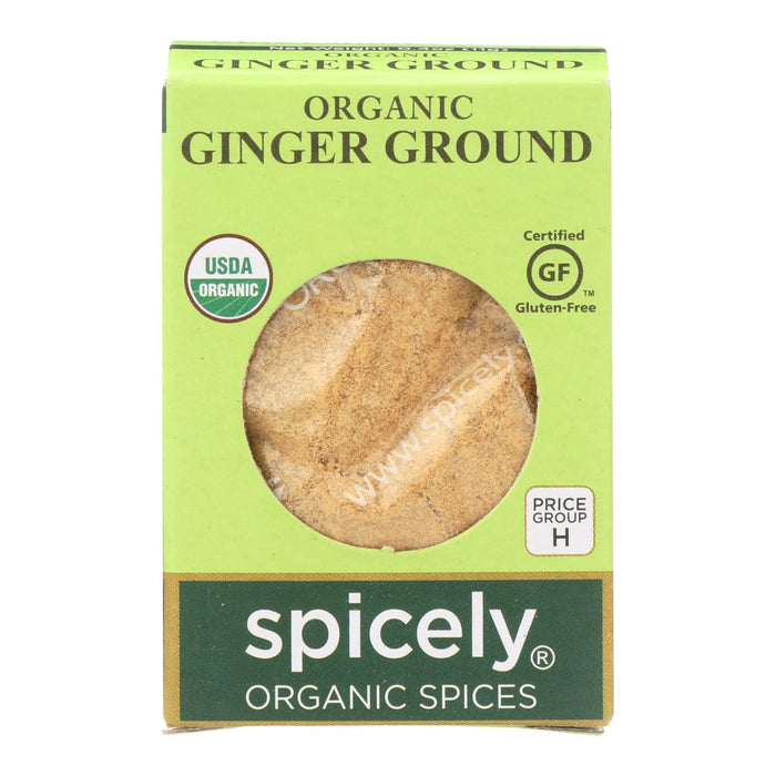 Spicely Organics Organic Ground Ginger, Pack of 6 - 0.4 Oz.