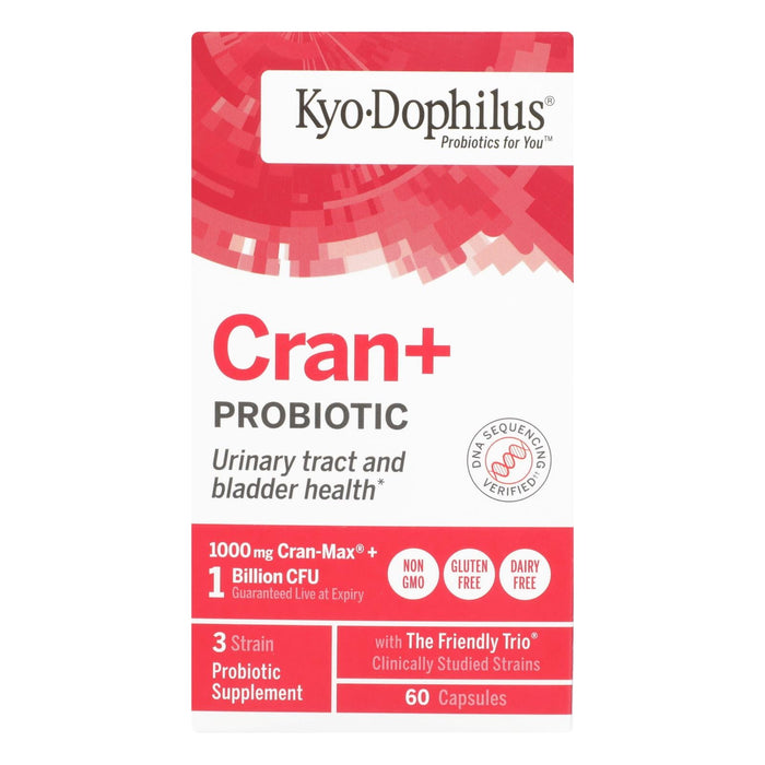 Kyolic Cran-Logic: Enhanced Cranberry Extract with Probiotics for Urinary Tract Support (Pack of 60)