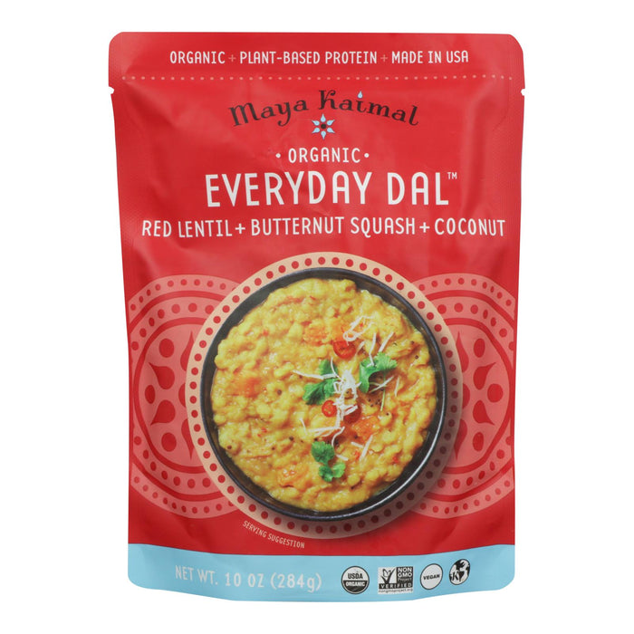 Maya Kaimal Organic Everyday Red Lentil Butternut Squash Coconut Curry Dal, 6 x 10 Oz