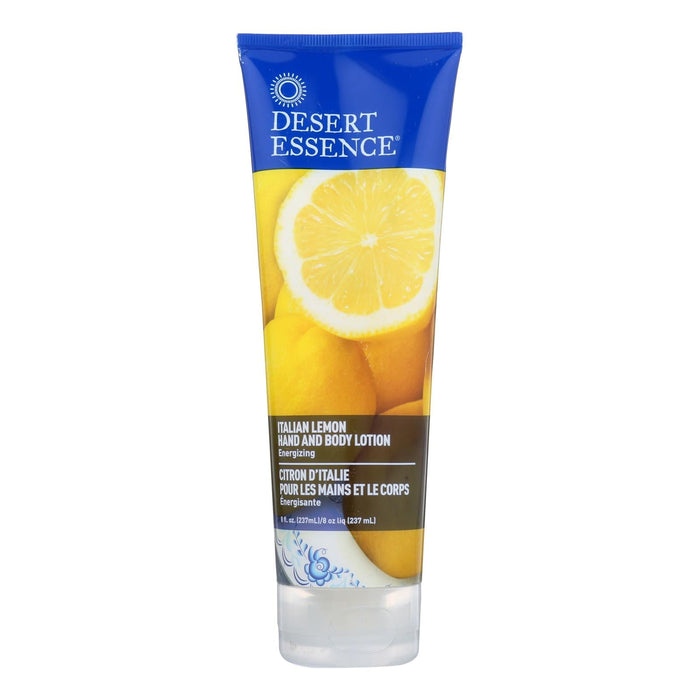 Desert Essence Italian Lemon Hand and Body Lotion, 8 Fl Oz