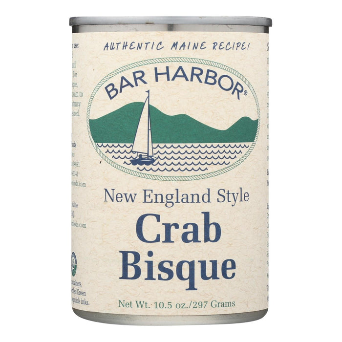 Bar Harbor Authentic Creamy Crab Bisque Soup, Rich and Flavorful, 6 Pack of 10.5 Oz. Cans