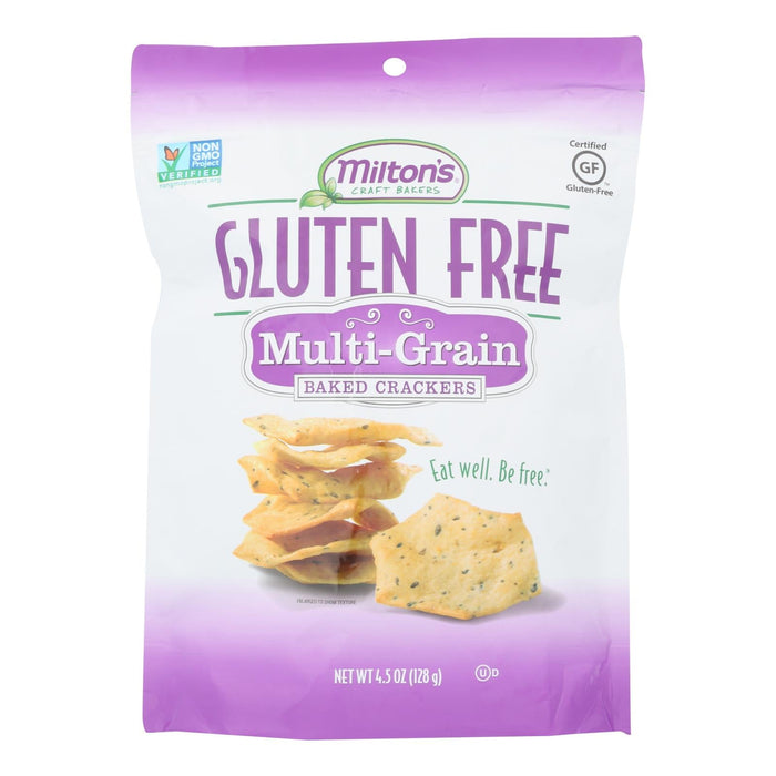 Milton's Gluten-Free Multigrain Baked Crackers, 4.5 Oz (Pack of 12)