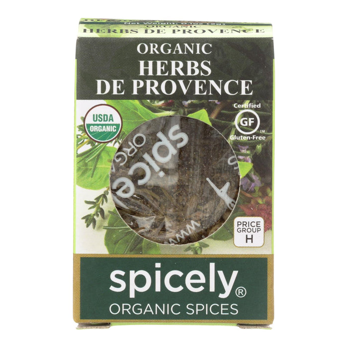 Spicely Organics Organic Herbs de Provence Seasoning, 0.1 Oz. (Pack of 6)
