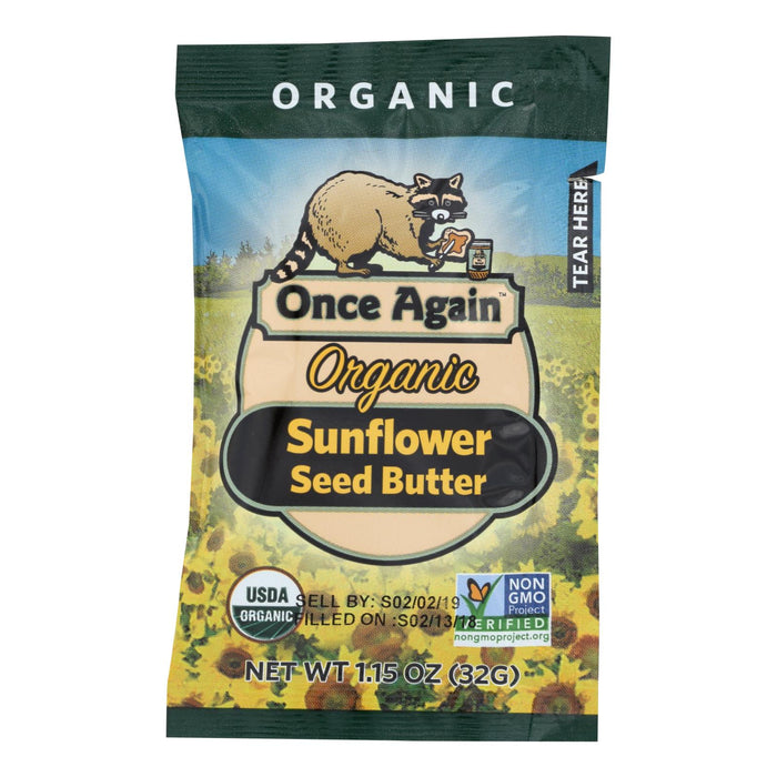 Organic Sunflower Seed Butter (10 - 1.15 Oz. Packs) by Once Again