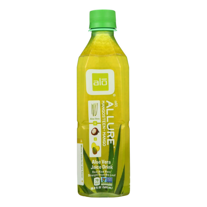 Alo Original Allure Aloe Vera Juice Drink: Mangosteen & Mango, 16.9 Fl Oz/EA
