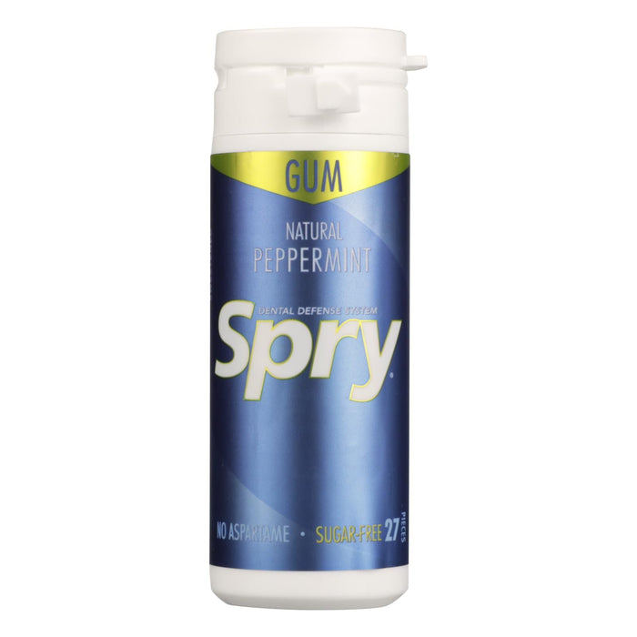Spry Natural Peppermint Gum | 27 Ct. | 6 Packs