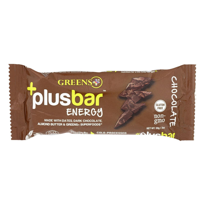 Greens Plus Energy Bar - Case Of 12 - 2 Oz
