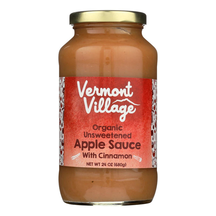 Vermont Village Organic Cinnamon Applesauce - 6 Pack, 24 Oz.