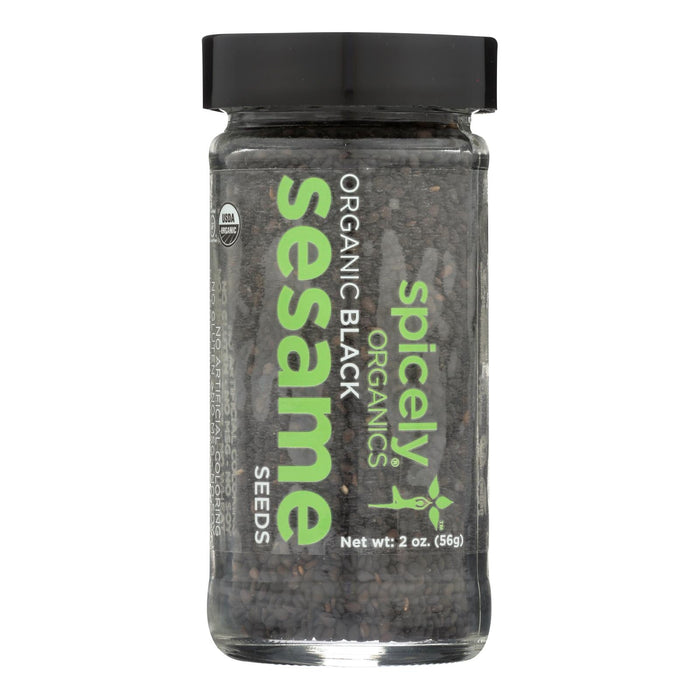 Spicely Organics Organic Black Sesame Seeds (Pack of 3 - 2 Oz.)
