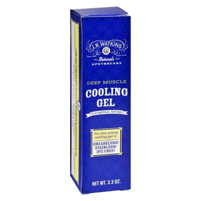 J.R. Watkins Deep Muscle Cooling Gel for Pain Relief (3.3 Oz.)