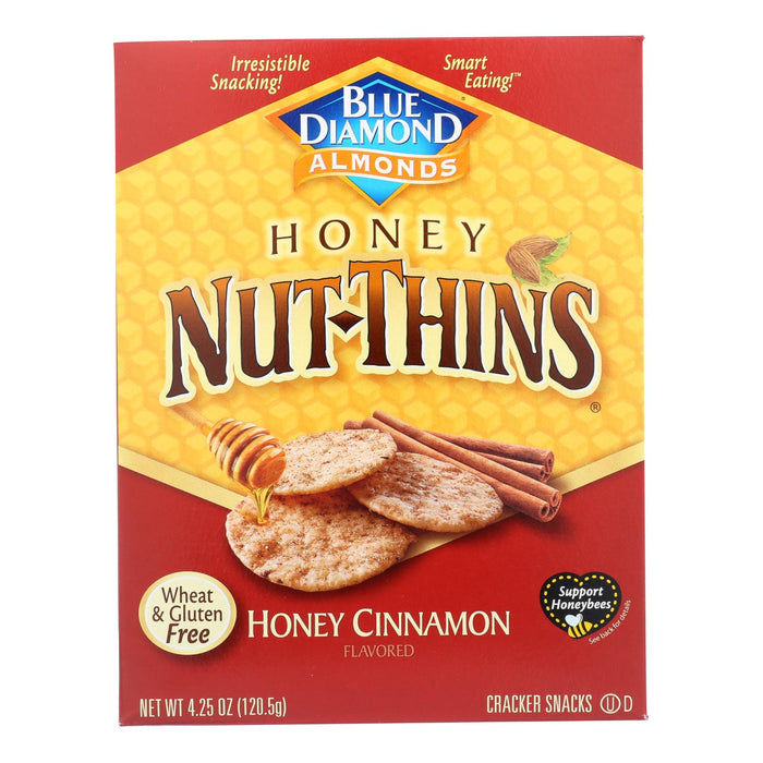 Blue Diamond Almond Nut-Thins with Honey Cinnamon (Pack of 12 - 4.25 Oz. Boxes)