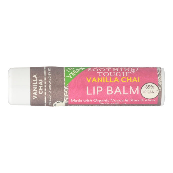 Soothing Touch Vegan Vanilla Chai Lip Balm (2 - 0.25 Oz. Each)