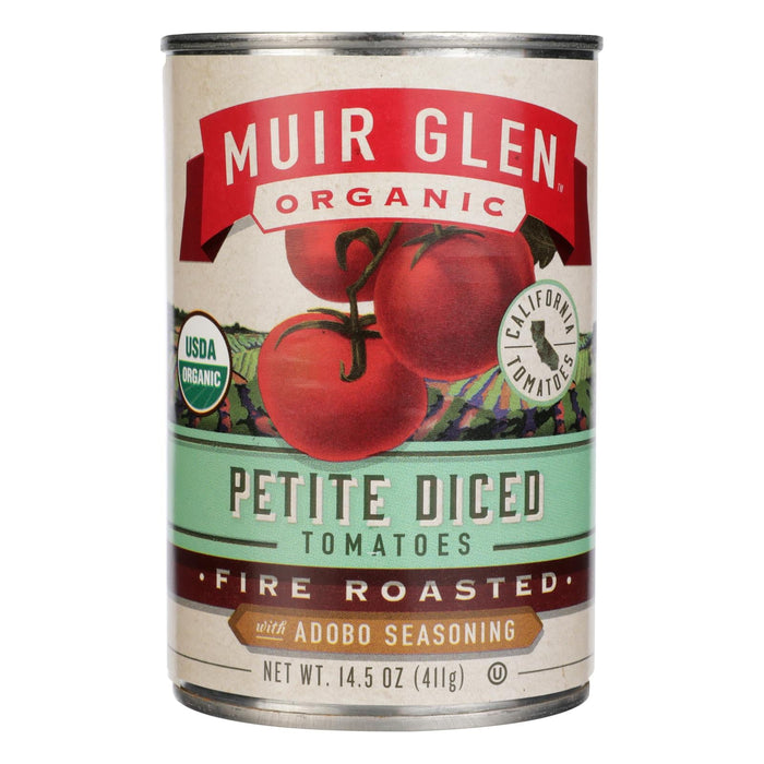 Muir Glen Fire-Roasted Adobo Seasoned Diced Tomatoes (Pack of 12 - 14.5 Oz.)