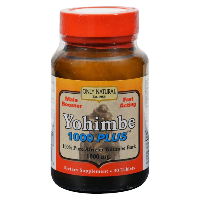 Only Natural Yohimbe 1000 Plus Supplement for Men and Women (30 Tablets)