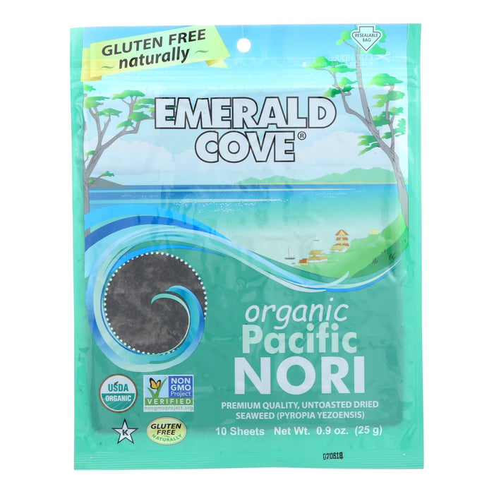 Emerald Cove Untoasted Hoshi Pacific Silver Grade Nori, 0.9 Oz (Pack of 6)
