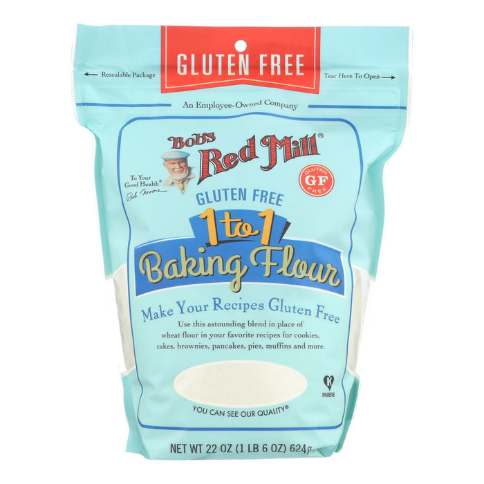 Bob's Red Mill Gluten-Free 1-to-1 Baking Flour (Pack of 4 - 22 oz.)