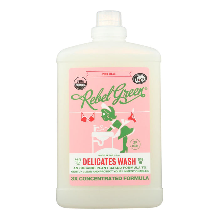 Rebel Green Delicates Laundry Detergent - Pink Lilac Scent - 4 x 32 Fl Oz