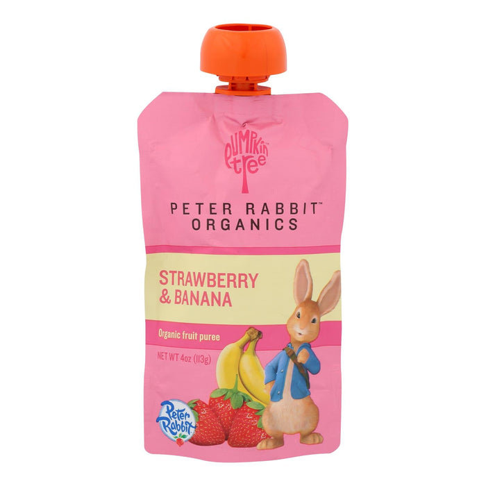 Peter Rabbit Organics Fruit Snacks - Strawberries and Bananas, 4 Oz (Pack of 10)