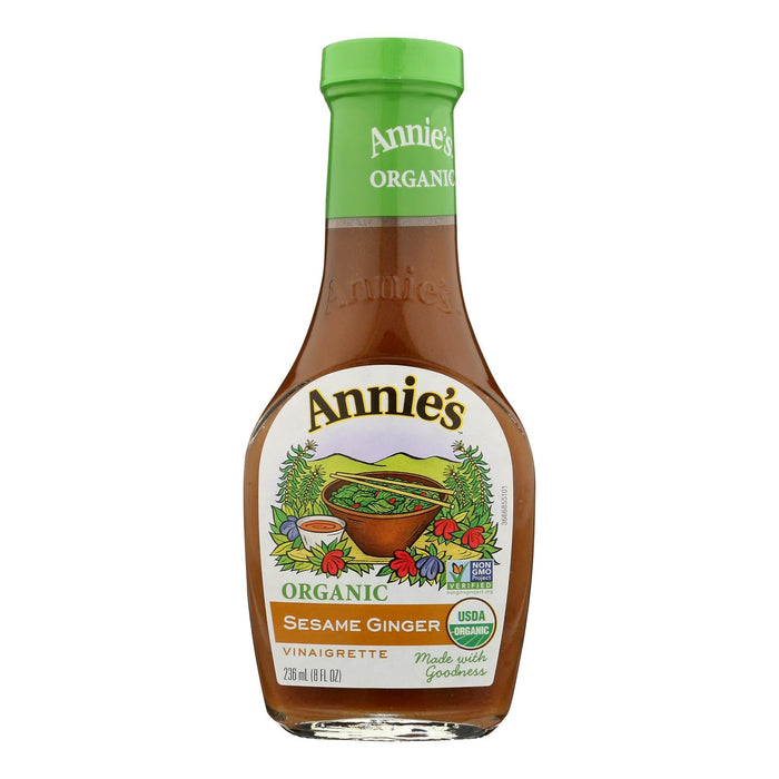 Annie's Naturals Organic Sesame Ginger Vinaigrette Dressing (Pack of 6 - 8 oz Bottles)