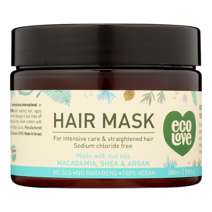 Ecolove Hair Mask Nutrient-Infused Strengthening Treatment - 11.8 Oz.