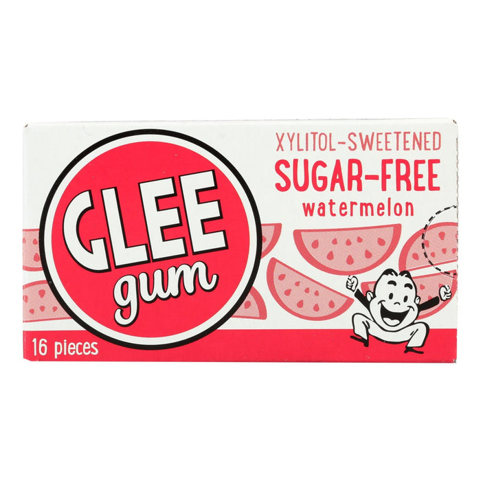 Glee Gum Wild Watermelon Chewing Gum (Pack of 12, 192 Pieces) - Sugar Free