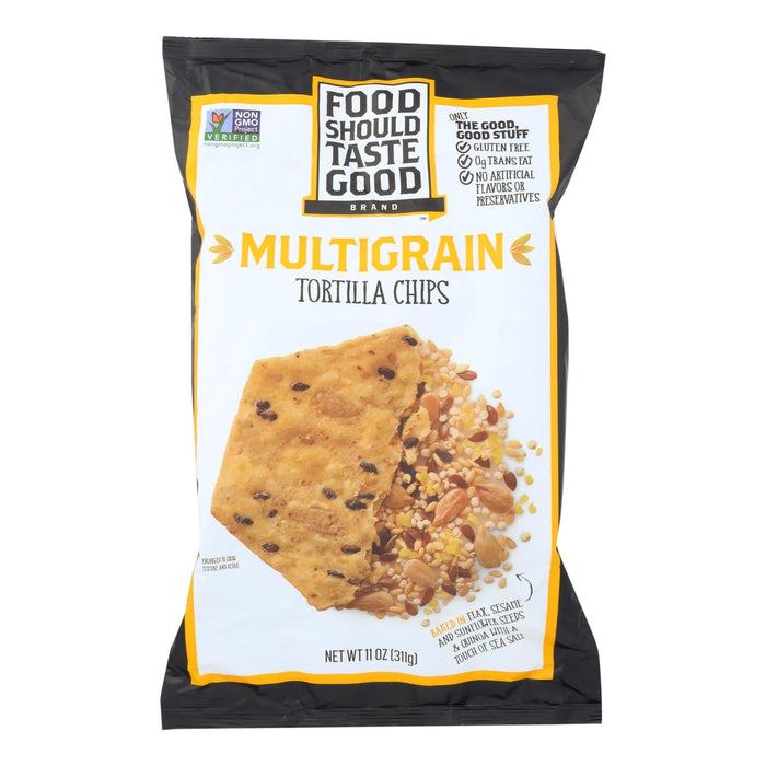 Food Should Taste Good Multigrain Tortilla Chips, 11 Oz. (Pack of 12)