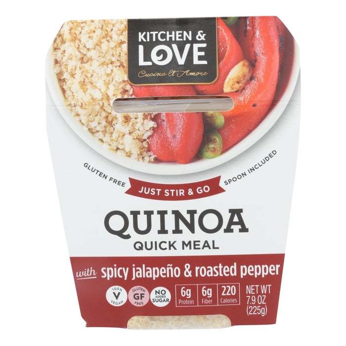 Cucina And Amore Spicy Jalapeno and Roasted Peppers Quinoa Meals (Pack of 6 - 7.9 Oz.)
