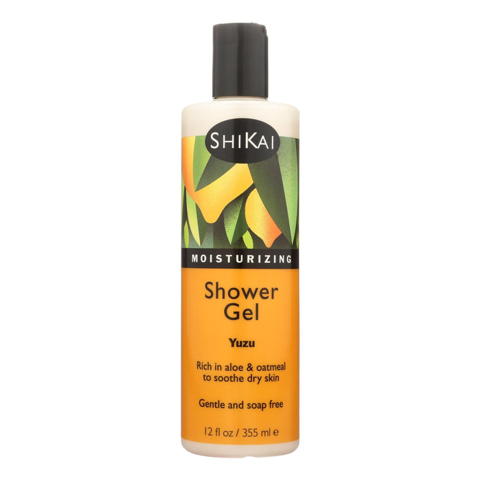 Shikai Yuzu Fruit Shower Gel, Hydrating & Refreshing, 12 Fl. Oz.