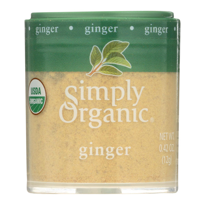 Simply Organic Ground Ginger Root, Organic, .42 Oz, Pack of 6