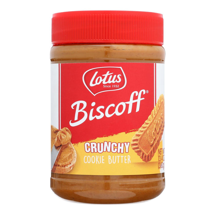 Lotus Biscoff Cookie Butter Spread - Crunchy, Peanut Butter Alternative (8 Pack)